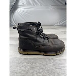 KEEN 6" Utility Work Boots Men's 12D Brown ASTM F2413-18 Water & Slip Resistant